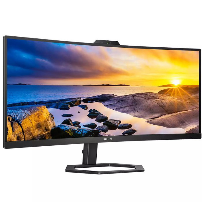 Philips 34E1C5600HE/00 Monitor Curvo UltraWide 34 pulgadas WQHD VA con Webcam 5MP